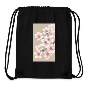 Sakura Cherry Blossom - Stanley/Stella Recycled Gym Bag - black - Front