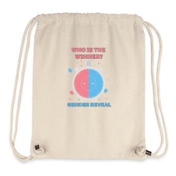 Geschlechterenthüllung: Wer ist der Gewinner der Babyparty - Stanley/Stella recycelter Gym Bag - Naturweiß - Vorne