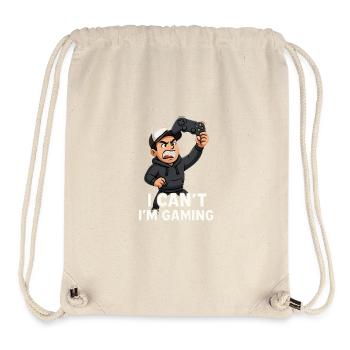 I Cant m Gaming - Stanley/Stella Recycled Gym Bag - natural - Front