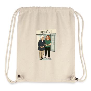 Mamie Karin - Sac à cordon recyclé Stanley/Stella - blanc naturel - Devant