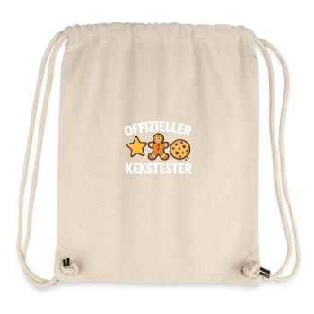Offizieller Kekstester lustiges Motiv Weihnachten - Stanley/Stella recycelter Gym Bag - Naturweiß - Vorne