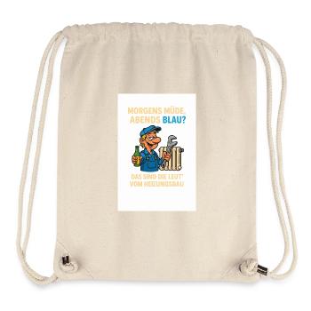 Fatigué le matin, bleu le soir - Sac à cordon recyclé Stanley/Stella - blanc naturel - Devant