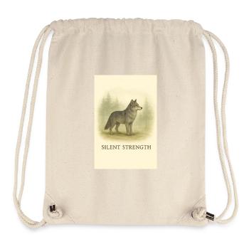 Silent Force Wolf - Stanley/Stella Recycled Gym Bag - natural - Front