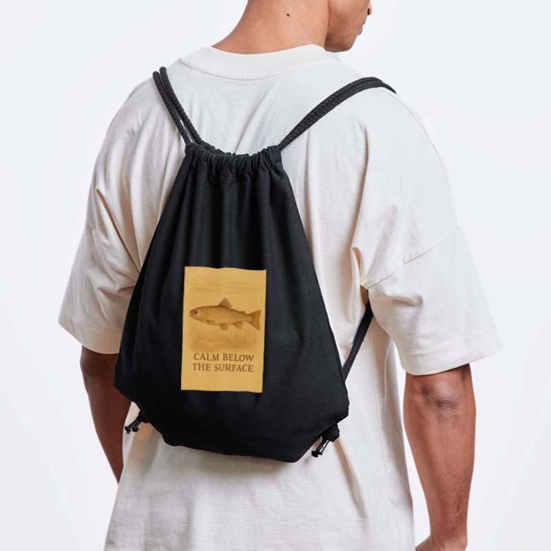 Calm Below the Surface Trout Print Stanley/Stella Recycled Gym Bag