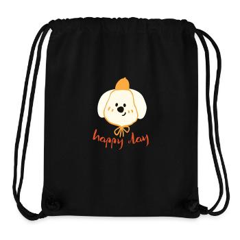 Happy Day liebenswerter Hund  - Stanley/Stella recycelter Gym Bag - Schwarz - Vorne