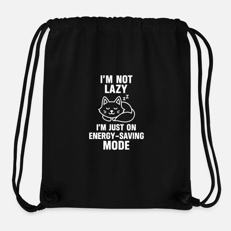 I'M NOT OVERTHINKING, I'M JUST PREPARING FOR... - Stanley/Stella Recycled Gym Bag - black