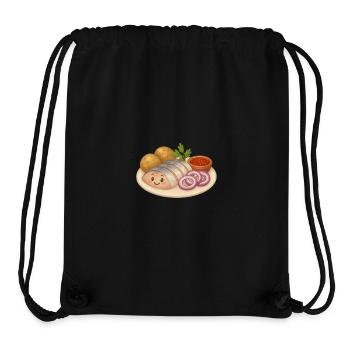 Hareng avec pommes de terre - Sac à cordon recyclé Stanley/Stella - noir - Devant