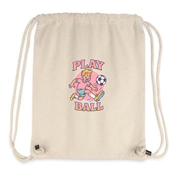 Play Ball: Retro Football Fun - Stanley/Stella Recycled Gym Bag - natural - Front