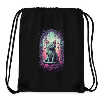 Gothic Halloween Cats Underworld Monster Design - Stanley/Stella Recycled Gym Bag - black - Front