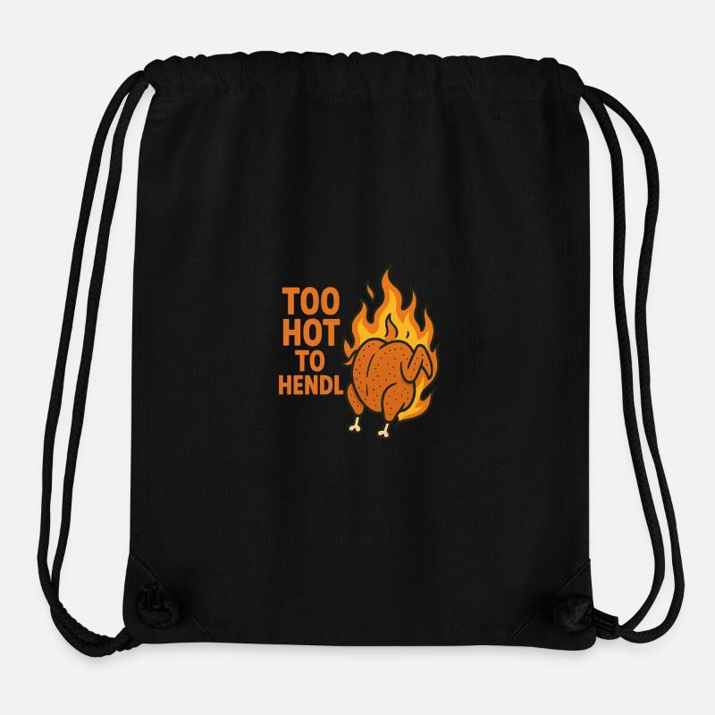 trop chaud pour être hendl - Sac à cordon recyclé Stanley/Stella - noir