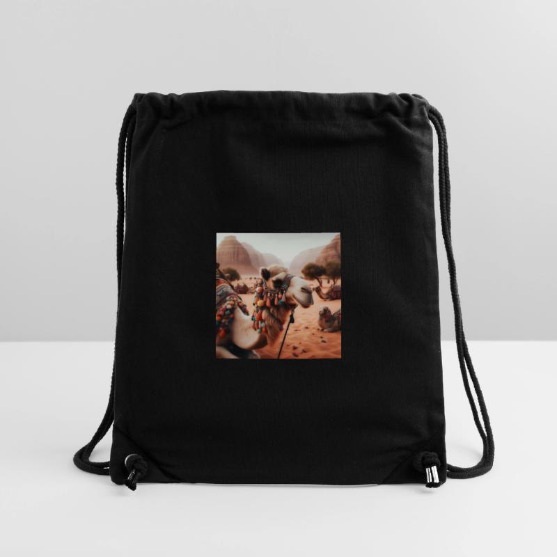 echtes Kamel in der Wüste A5 Stanley/Stella recycelter Gym Bag