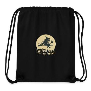 Witch Way to the Wine - Stanley/Stella Recycled Gym Bag - black - Front