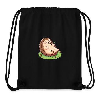 Chill Hedgehog Living Life Slow - Stanley/Stella Recycled Gym Bag - black - Front