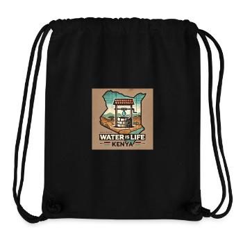 Wasser ist Leben – Kenia Brunnen - Stanley/Stella recycelter Gym Bag - Schwarz - Vorne