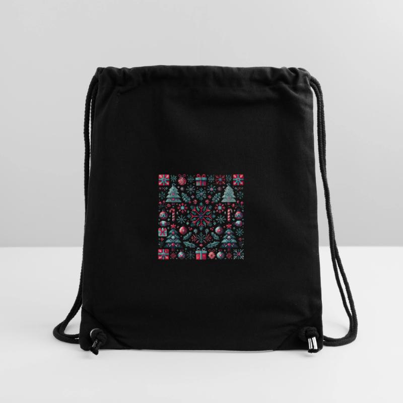 Festive Pixel Art Christmas Pattern Stanley/Stella Recycled Gym Bag
