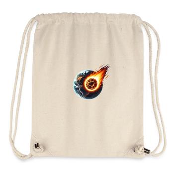 Fiery Asteroid Impact on Earth - Stanley/Stella Recycled Gym Bag - natural - Front