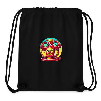 Muscular Ketchup Bottle Flexing - Stanley/Stella Recycled Gym Bag - black - Front
