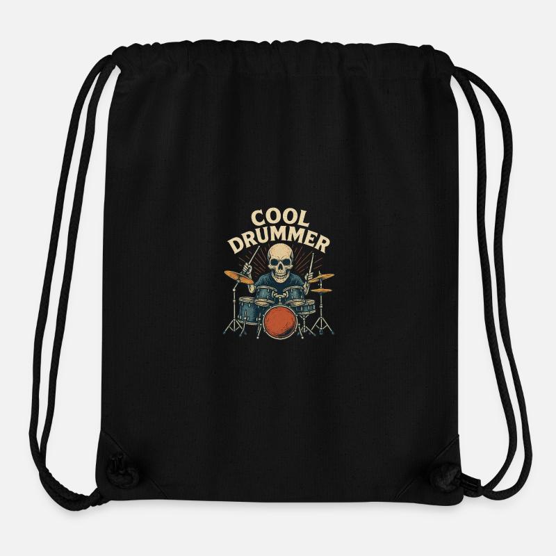 Batteur cool - Sac à cordon recyclé Stanley/Stella - noir