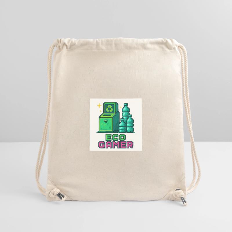 Conception Pixel Eco Gamer Sac à cordon recyclé Stanley/Stella