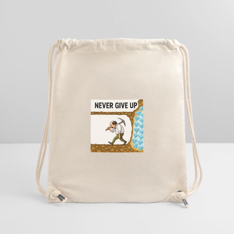 Never quit Stanley/Stella Recycled Gym Bag