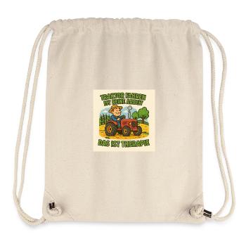 Traktor Therapie Cartoon - Stanley/Stella recycelter Gym Bag - Naturweiß - Vorne