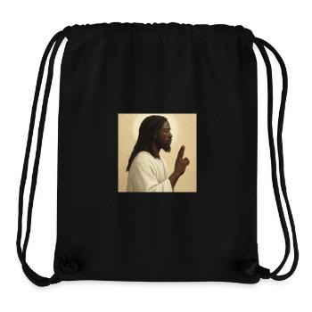An inspiring portrait of contemporary spirituality - Stanley/Stella Recycled Gym Bag - black - Front