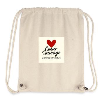 Wild Heart: Freier Ausdruck - Stanley/Stella recycelter Gym Bag - Naturweiß - Vorne
