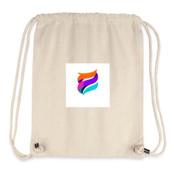 Bunte Ribbon-Form Abstrakt - Stanley/Stella recycelter Gym Bag - Naturweiß - Vorne