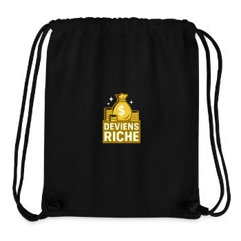 Get rich - Stanley/Stella Recycled Gym Bag - black - Front