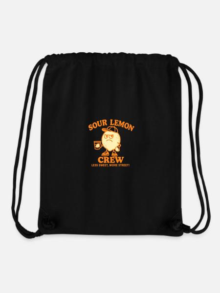 Zitronen Cartoon – Lustiges Retro Motiv - Stanley/Stella recycelter Gym Bag - Schwarz