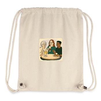 Mamie Karin - Sac à cordon recyclé Stanley/Stella - blanc naturel - Devant