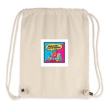 Popcorn Zeichnung Snack Party - Stanley/Stella recycelter Gym Bag - Naturweiß - Vorne