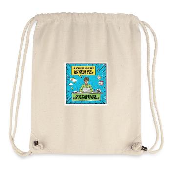Prokrastination und Überarbeitung BD - Stanley/Stella recycelter Gym Bag - Naturweiß - Vorne