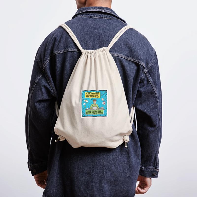 Procrastination and overwork BD Stanley/Stella Recycled Gym Bag