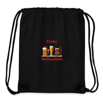 Joyeux Noël Magie de la bière - Sac à cordon recyclé Stanley/Stella - noir - Devant