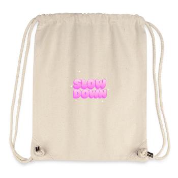 Mach langsamer - Stanley/Stella recycelter Gym Bag - Naturweiß - Vorne