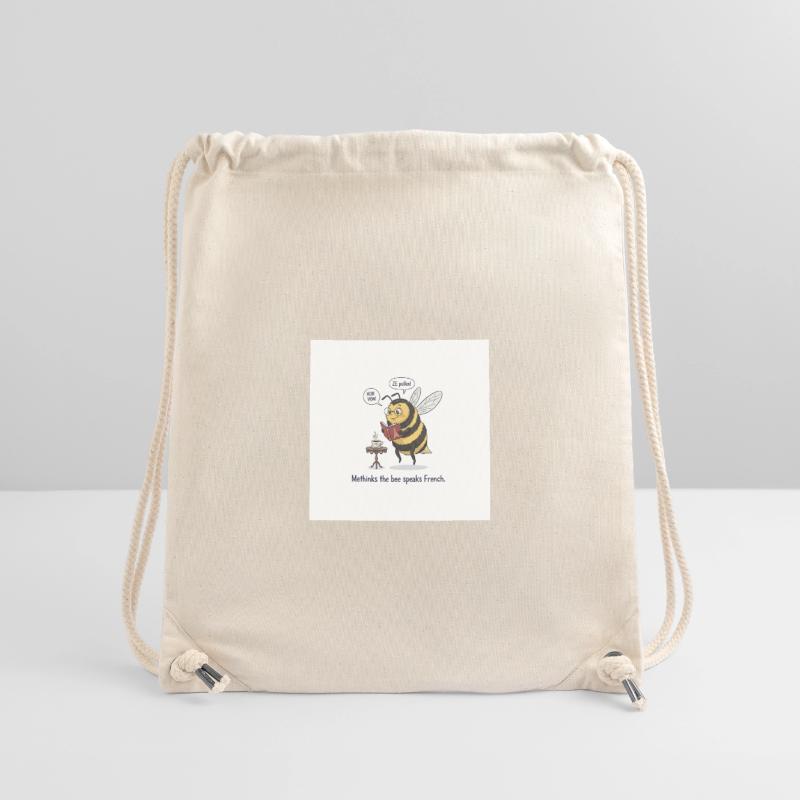 Bee apprend le français : Méthinks Sac à cordon recyclé Stanley/Stella