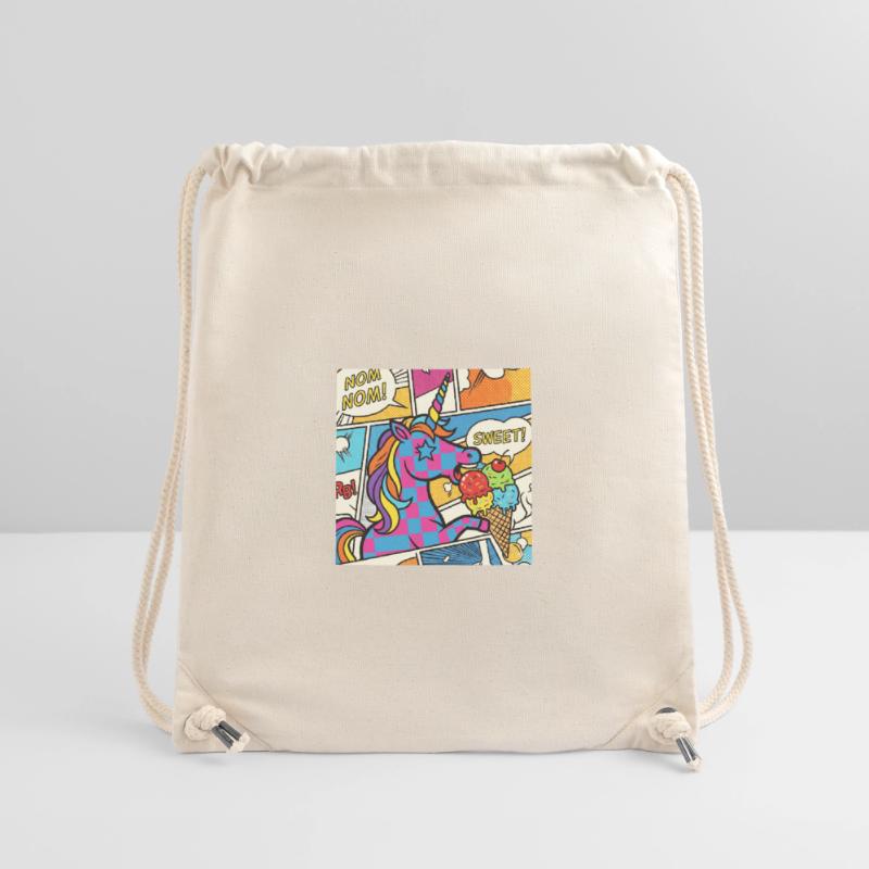 Einhorn-Pop-Art-Delight-Regenbogen Stanley/Stella recycelter Gym Bag