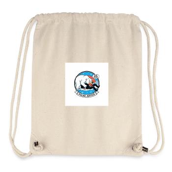 Dessin animé PolarJustice - Sac à cordon recyclé Stanley/Stella - blanc naturel - Devant