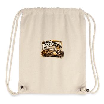 1930er Retro Great Depression Satire Dark Humor - Stanley/Stella recycelter Gym Bag - Naturweiß - Vorne