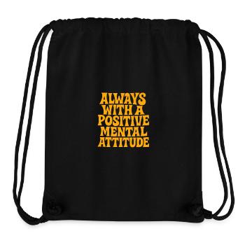 actitud_mental_postiva - Stanley/Stella recycelter Gym Bag - Schwarz - Vorne