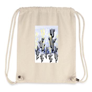 Cactus 1 - Sac à cordon recyclé Stanley/Stella - blanc naturel - Devant