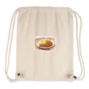 Herzhafte Teller-Idylle  - Stanley/Stella recycelter Gym Bag - Naturweiß - Vorne