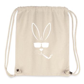 Frohe Ostern, cooler Hase, Legalisierung - Stanley/Stella recycelter Gym Bag - Naturweiß - Vorne