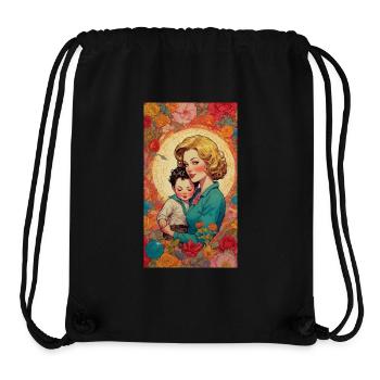 Mother and Child Retro 50s - Stanley/Stella Recycled Gym Bag - black - Front