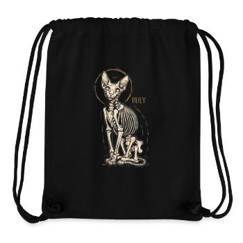 Cat Sphinx Skeleton Tattoo - Stanley/Stella Recycled Gym Bag - black - Front