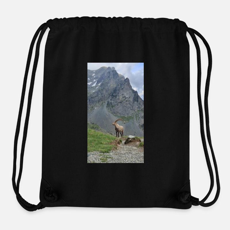 Alpine ibex - Stanley/Stella Recycled Gym Bag - black