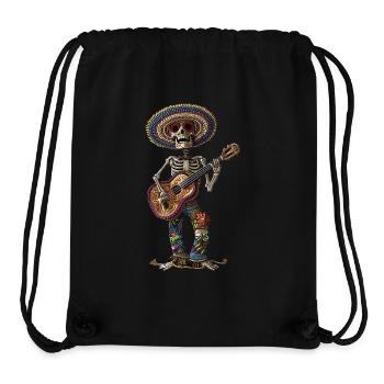 Ukulele Mexikanisches Skelett - Stanley/Stella recycelter Gym Bag - Schwarz - Vorne