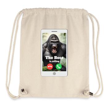 Dein Chef ruft dich an! - Stanley/Stella recycelter Gym Bag - Naturweiß - Vorne