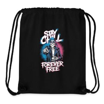 Stay relaxed, be free - Stanley/Stella Recycled Gym Bag - black - Front